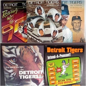 1988-1992 Detroit Tigers Yearbooks