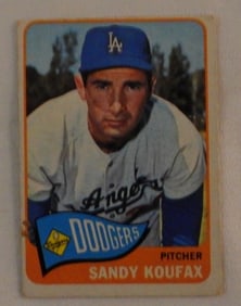 Sandy Koufax Topps Card Number 300