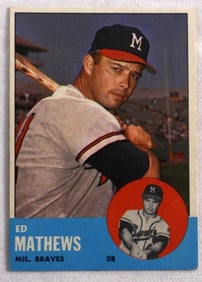 Ed Mathews 1963 TOPPS Baseball Card