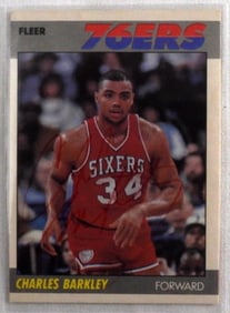 1987 Charles Barkley Signed Card No COA