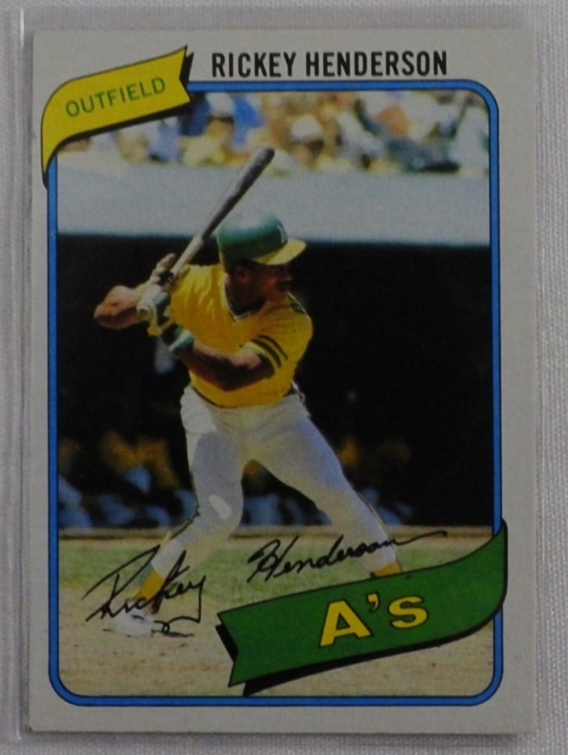 Rickey Henderson 1980 Rookie Card (1 of 2)