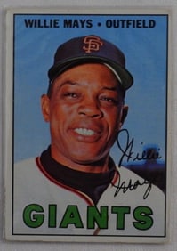 Willie Mays 1967 TOPPS Baseball Card