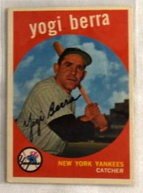 Yogi Berra 1959 TOPPS Baseball Card