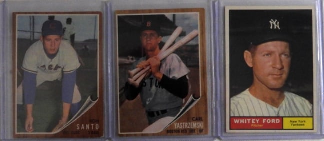 3 1962 TOPPS Baseball Cards