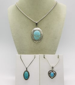 Plata & Other 925 Turquoise Necklaces