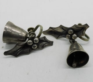 Taxco Holly berry Screwback 925 Earrings