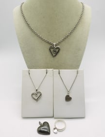 Sterling Hearts, Necklaces, Pendants, Ring