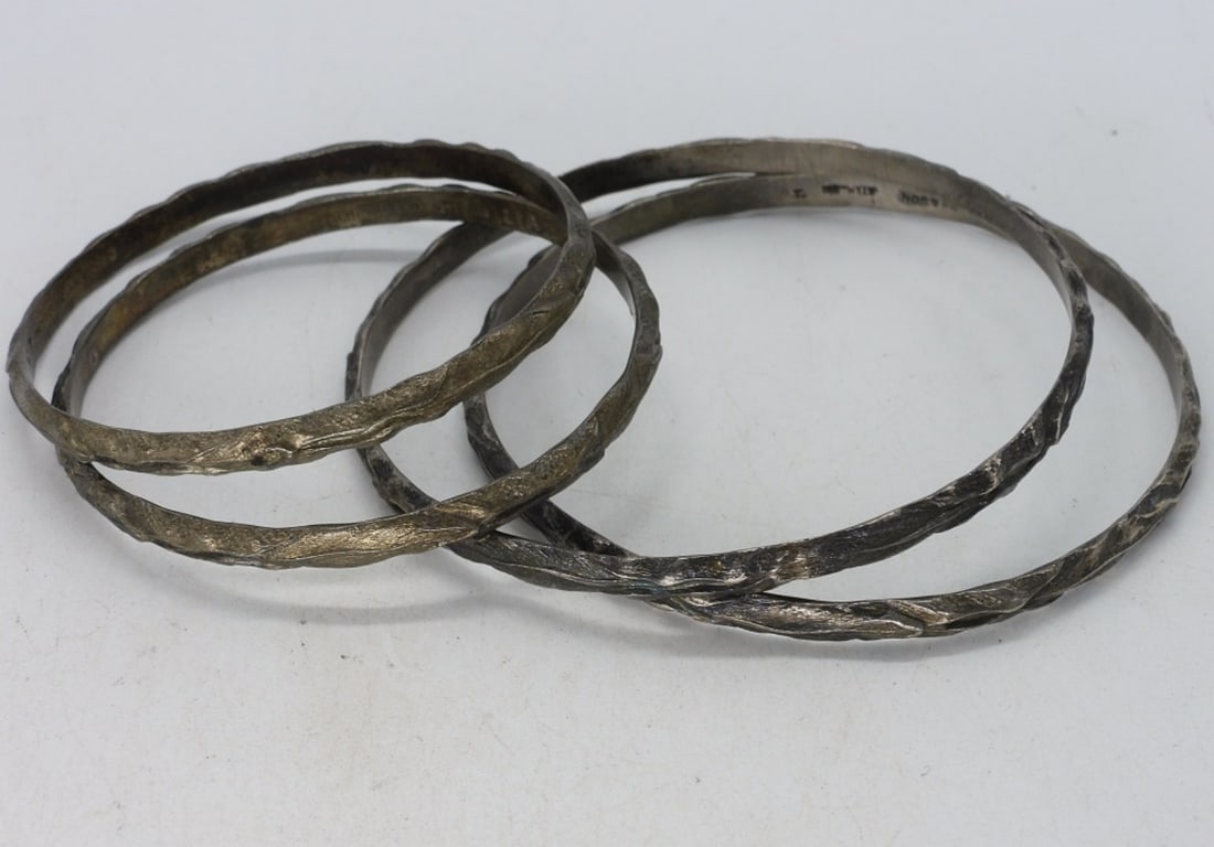 4 Kirk & Son Sterling Bangle Bracelets (1 of 1)