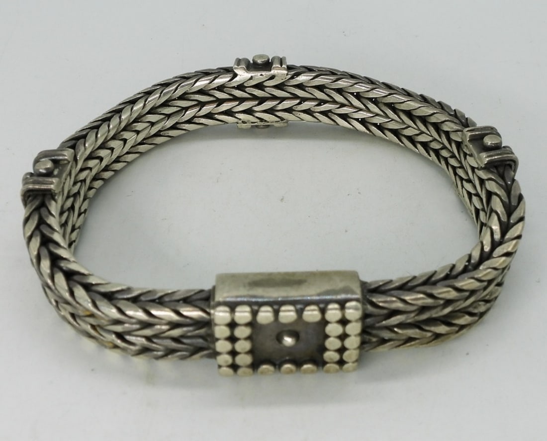 Heavy Sterling Men's Bracelet (1 of 3)
