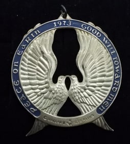 1973 Wallace Sterling Dove Ornament