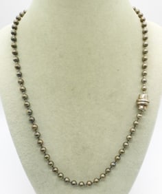 Sterling Ball Chain Necklace