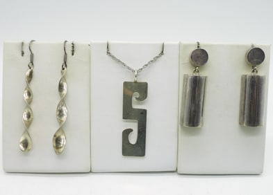 Taxco Spiral 925 Earrings & More