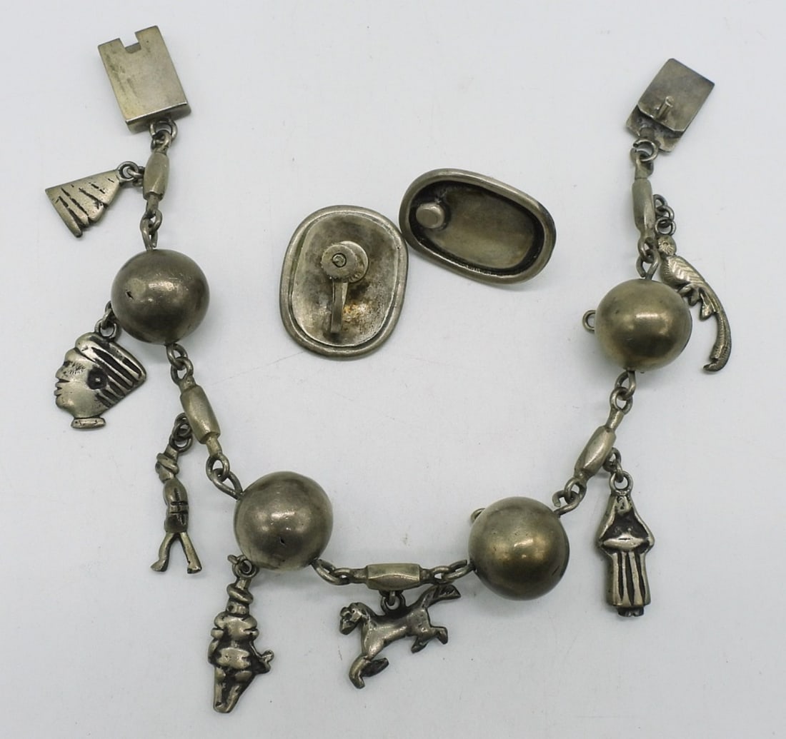 Vintage Mexico 800 Silver Bracelet & More (1 of 2)