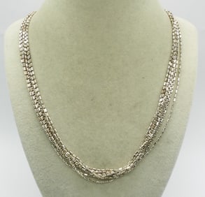 Multi Strand Sterling Fashion Necklace