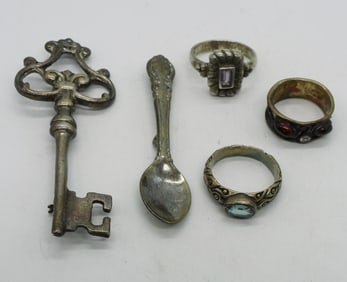 Vintage Sterling Brooches & Rings