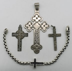 Cross Pendants & Bracelet 925