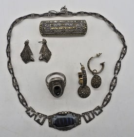 Sterling Marcasite, Hematite & More
