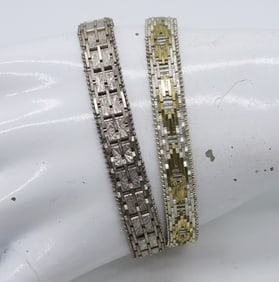 (2) Sterling Vermeil Bracelets