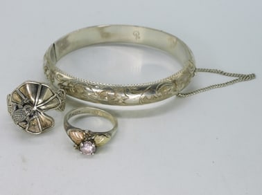 Barry Kieselstein Frog Lilypad Ring 925 +