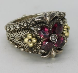 Bixby Sterling Garnet Ring