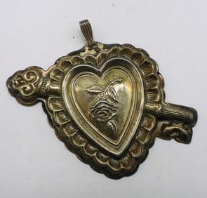 Reed & Barton Sterling Heart Ornament