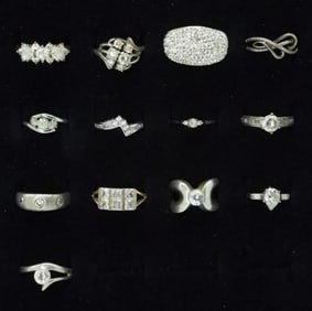 13 Bridal Style 925 Fashion Rings