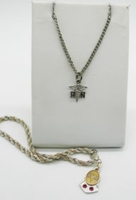 Sterling Nursing Bracelet & Necklace