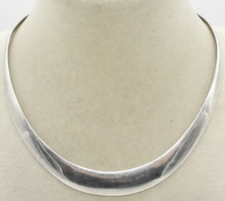 Taxco Sterling Collar Necklace