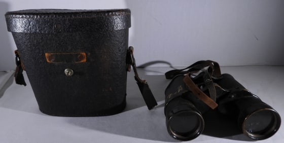 Japanese WWII Binoculars With Case
