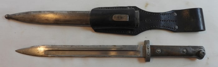 WWII German Bayonet With Scabbard
