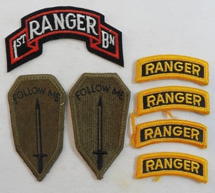 7 U.S. Army Rangers Patches