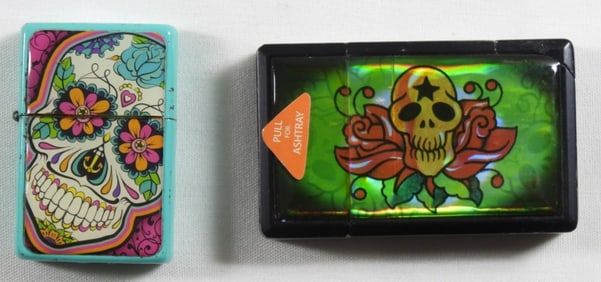 Travel Ashtray And Lighter