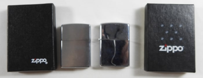 1992 And 2007 Silver-Toned Zippos