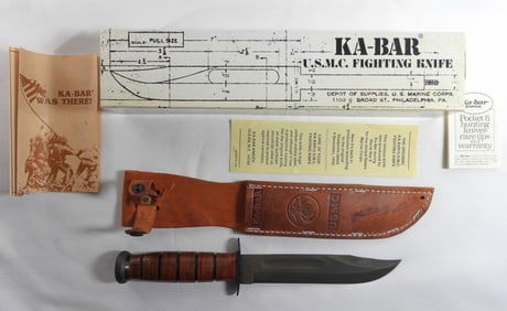 USMC KA-BAR With Sheath & Original Box