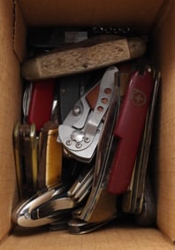 4.4 Lb. Box Of Knives For Repair