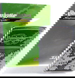 Unfired 2007 Remington & Deer Emblem Zippo: Comes in its original box, Unfired 2007, Windproof lighter