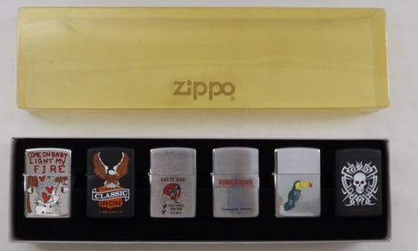 Six Pack Of 1993 Zippos