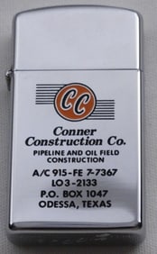 1966 Advertising Slim Zippo Unfired