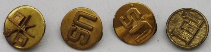 WWII Enlisted Collar Discs Engineer, Signal