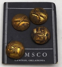 Set Of U.S. Artillery Corps Collar Discs
