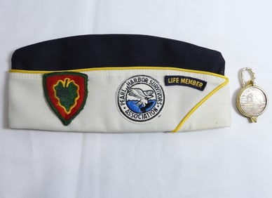 Pearl Harbor Survivors Hat & Bolo Clip