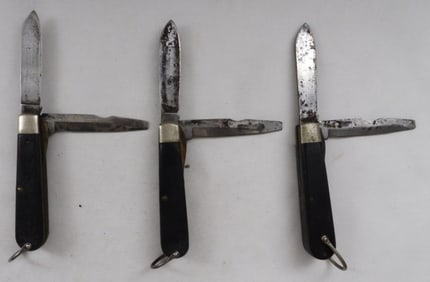 3 Camillus 2-Blade Pocket Knives