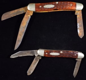 2 Case XX Pocket Knives Rusty