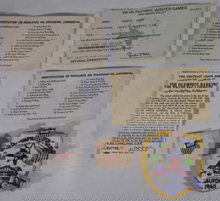 VIII Olympic Winter Games 1960 Squaw Valley Lot