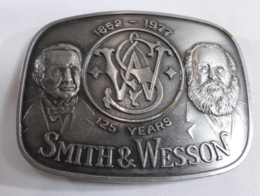 Smith & Wesson 125 Years Belt Buckle