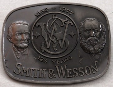 Smith & Wesson 125 Years Belt Buckle