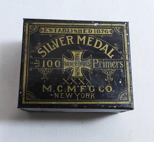 M.C.M'F'G Co. Silver Medal Primers Tin