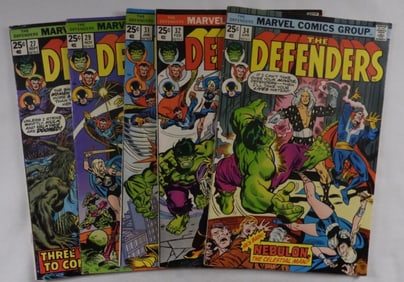 Five The Defenders Marvel Comics