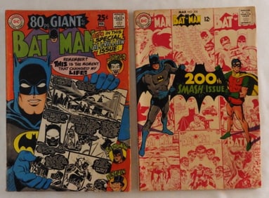 Two DC Batman Comics Silver Age