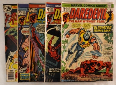 Five Mixed Lot Of Daredevil Comics